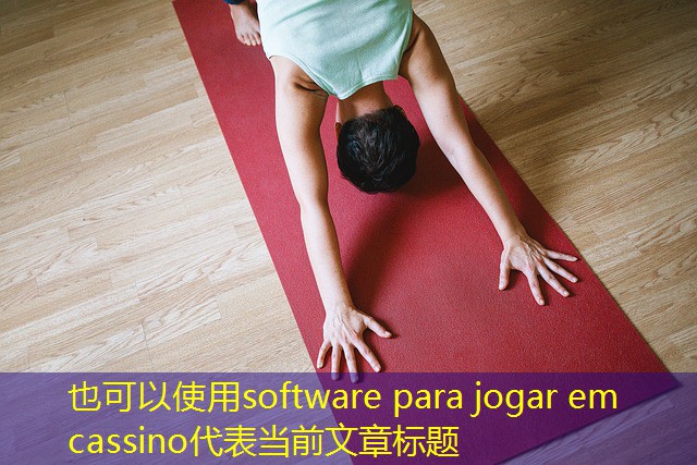 software para jogar em cassino