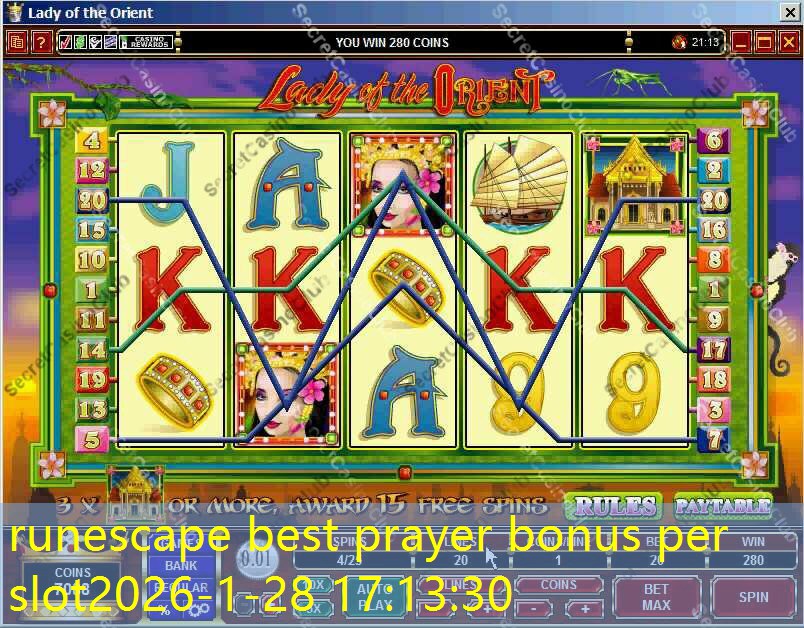runescape best prayer bonus per slot